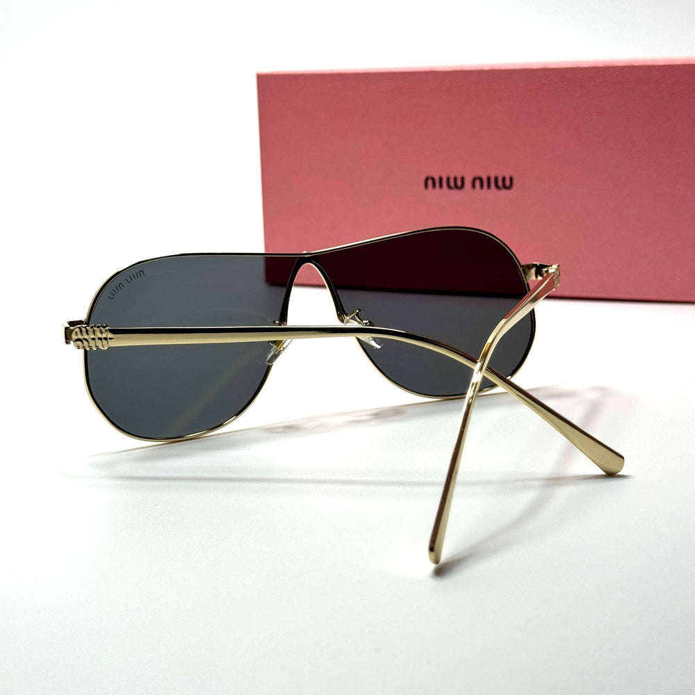 Miu Miu Aviator SMU64Z – Gold Black