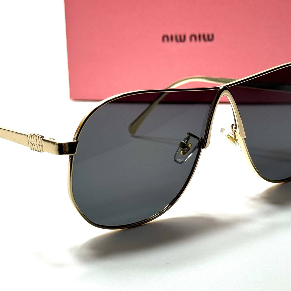 Miu Miu Aviator SMU64Z – Gold Black