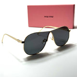 Miu Miu Aviator SMU64Z – Gold Black