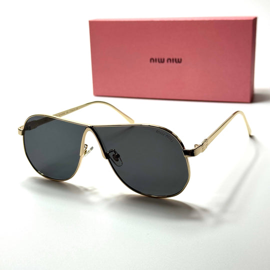 Miu Miu Aviator SMU64Z – Gold Black