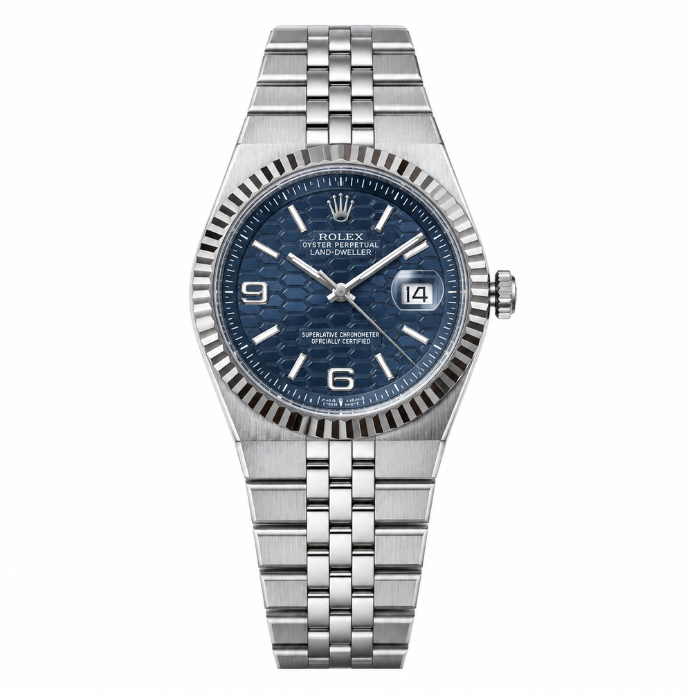 Rolex Land-Dweller – Silver Navy
