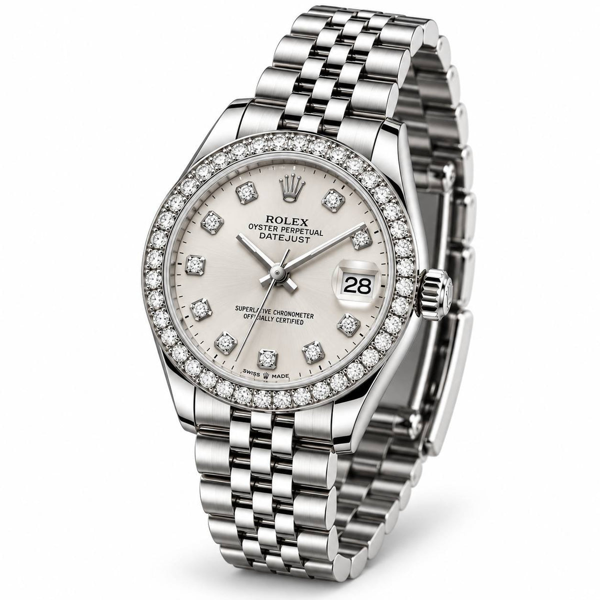 Rolex Lady-Datejust – Silver Diamond