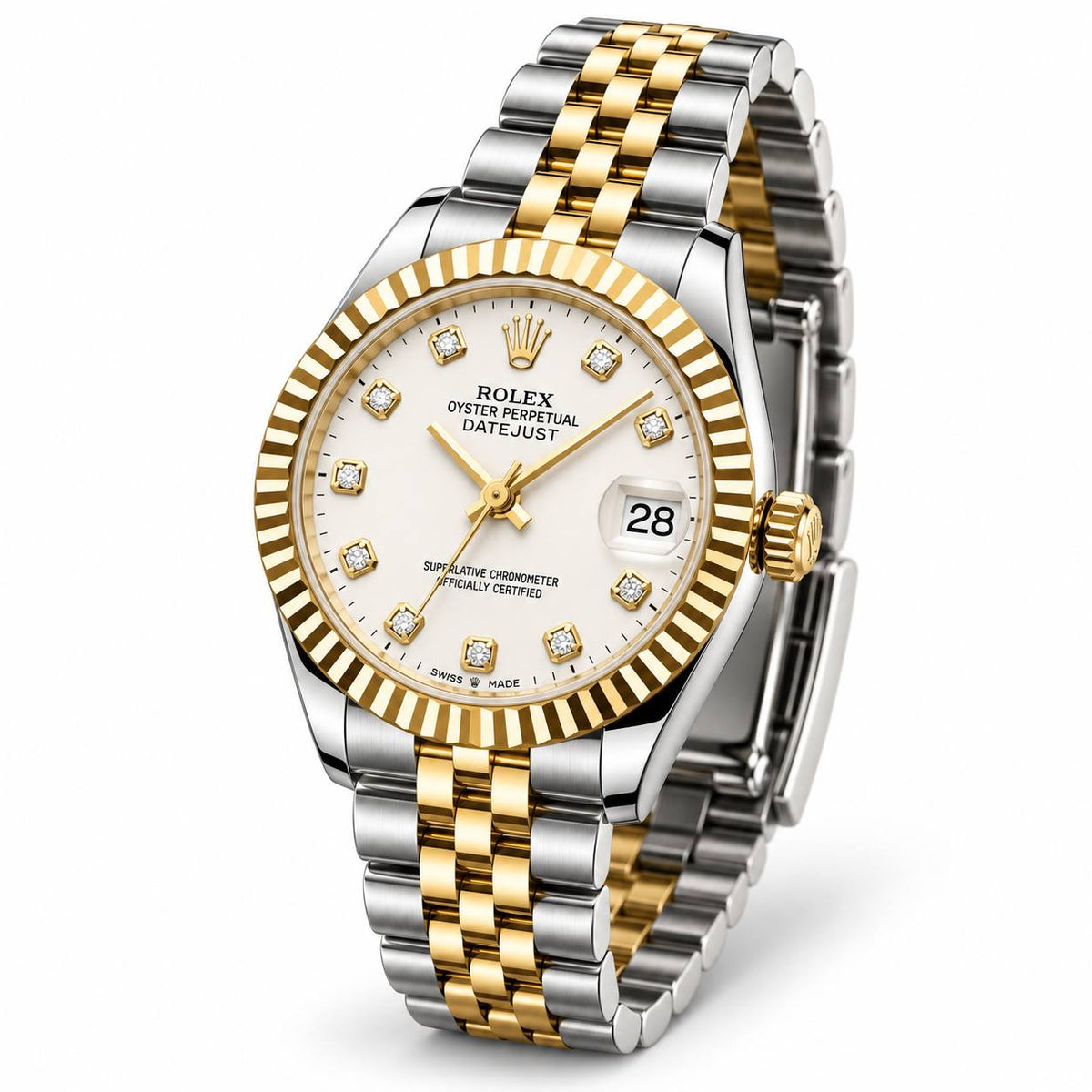 Rolex Lady-Datejust – Two-Tone White