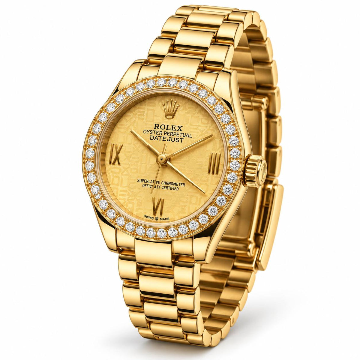 Rolex Lady-Datejust – Full Gold Diamond