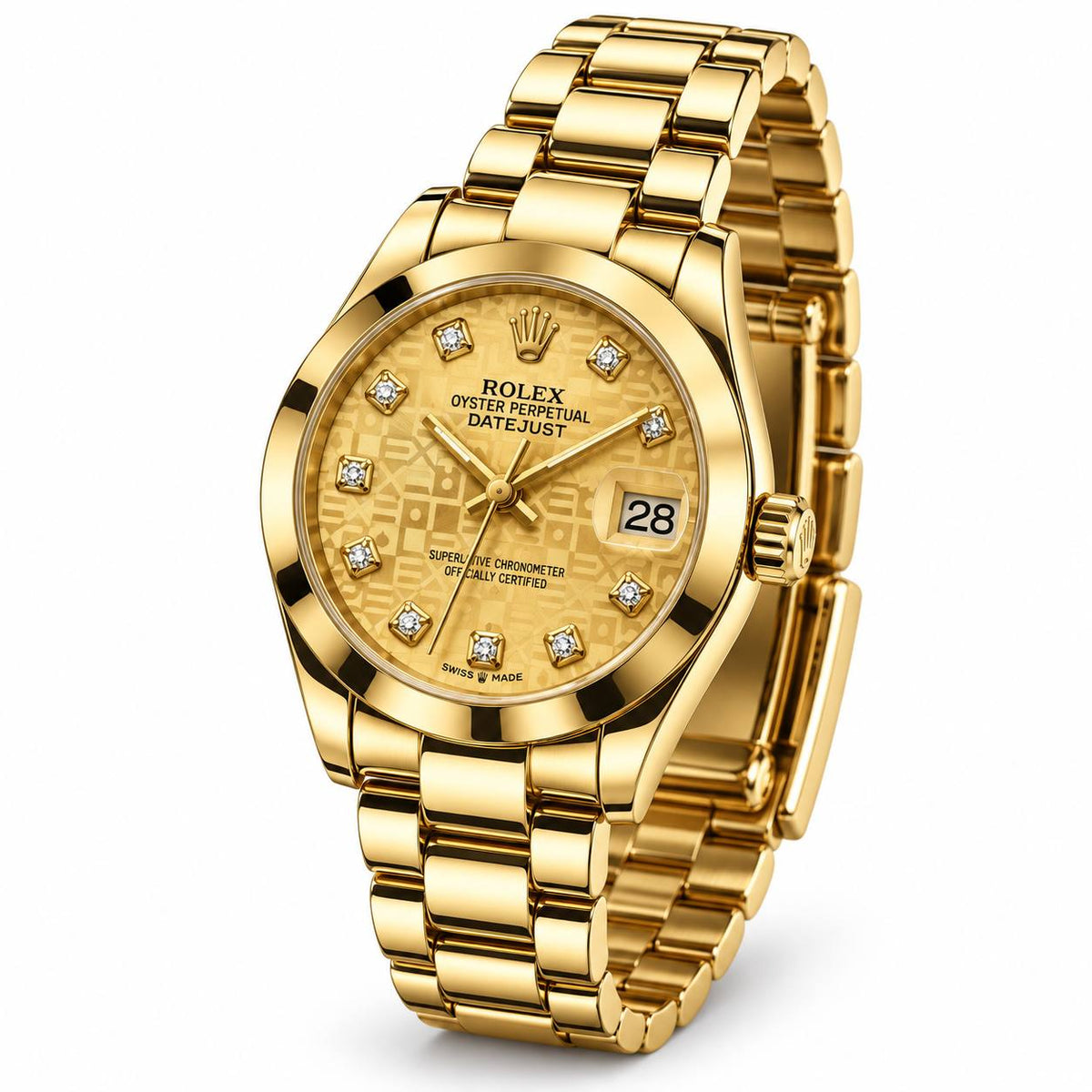 Rolex Lady-Datejust – Full Gold Diamond