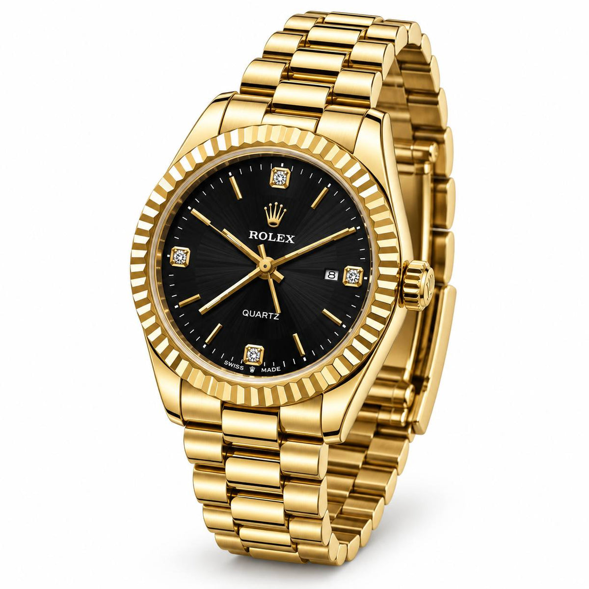 Rolex Oyster Perpetual – Gold Black Diamond