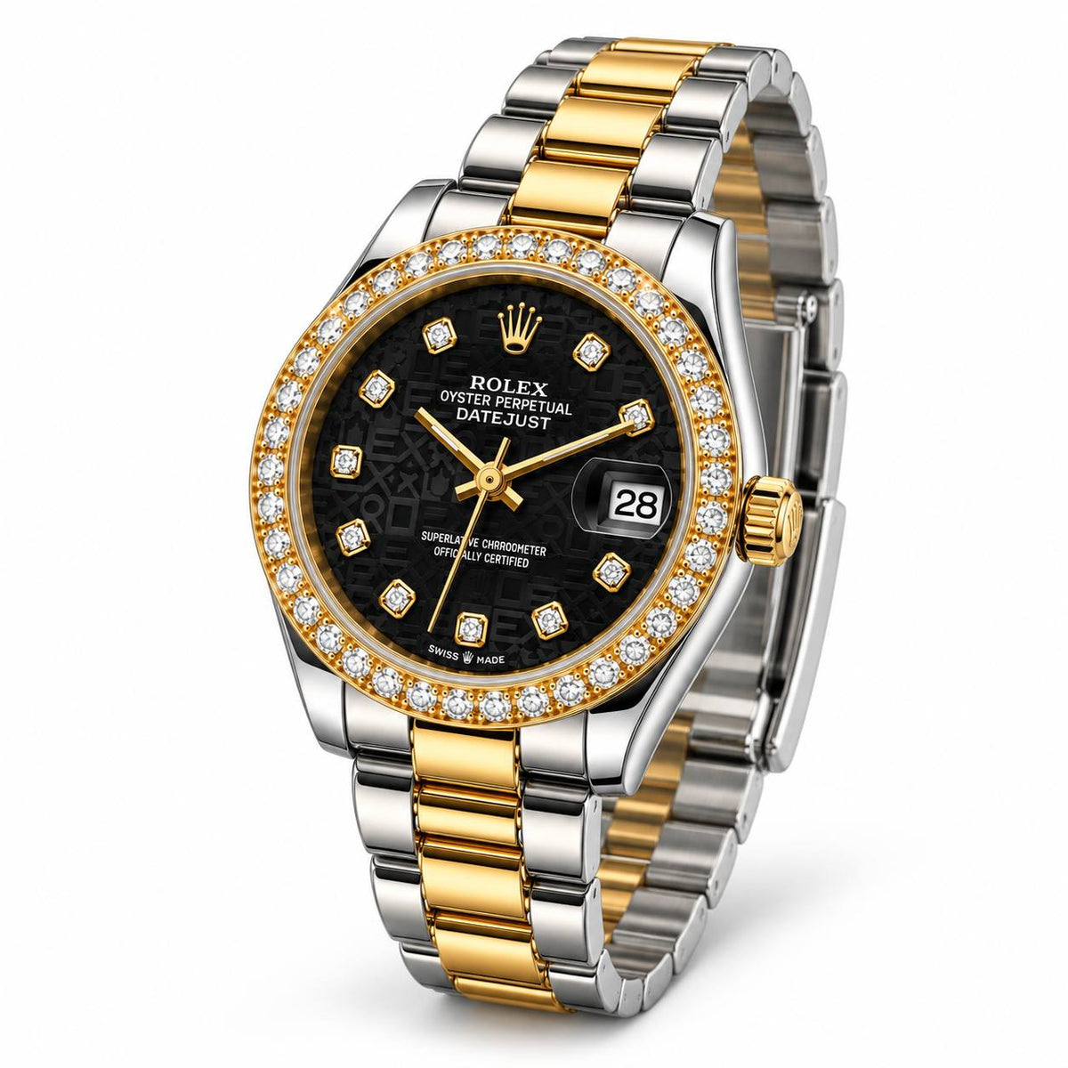 Rolex Lady-Datejust – Two-Tone Black Diamond