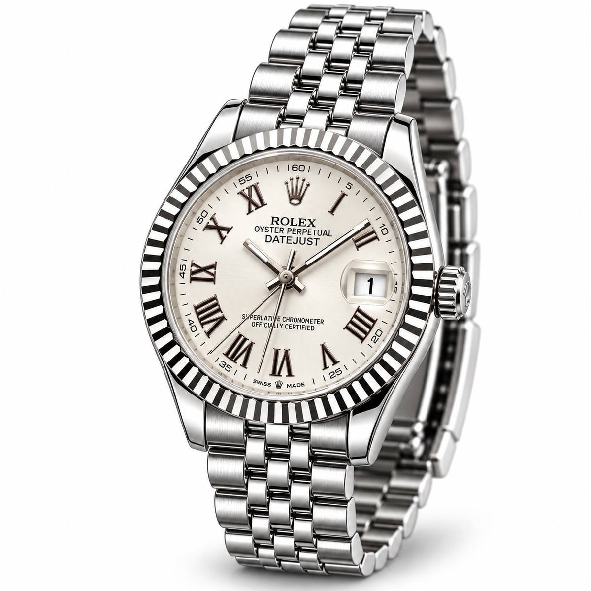 Rolex Datejust – Silver White Roman