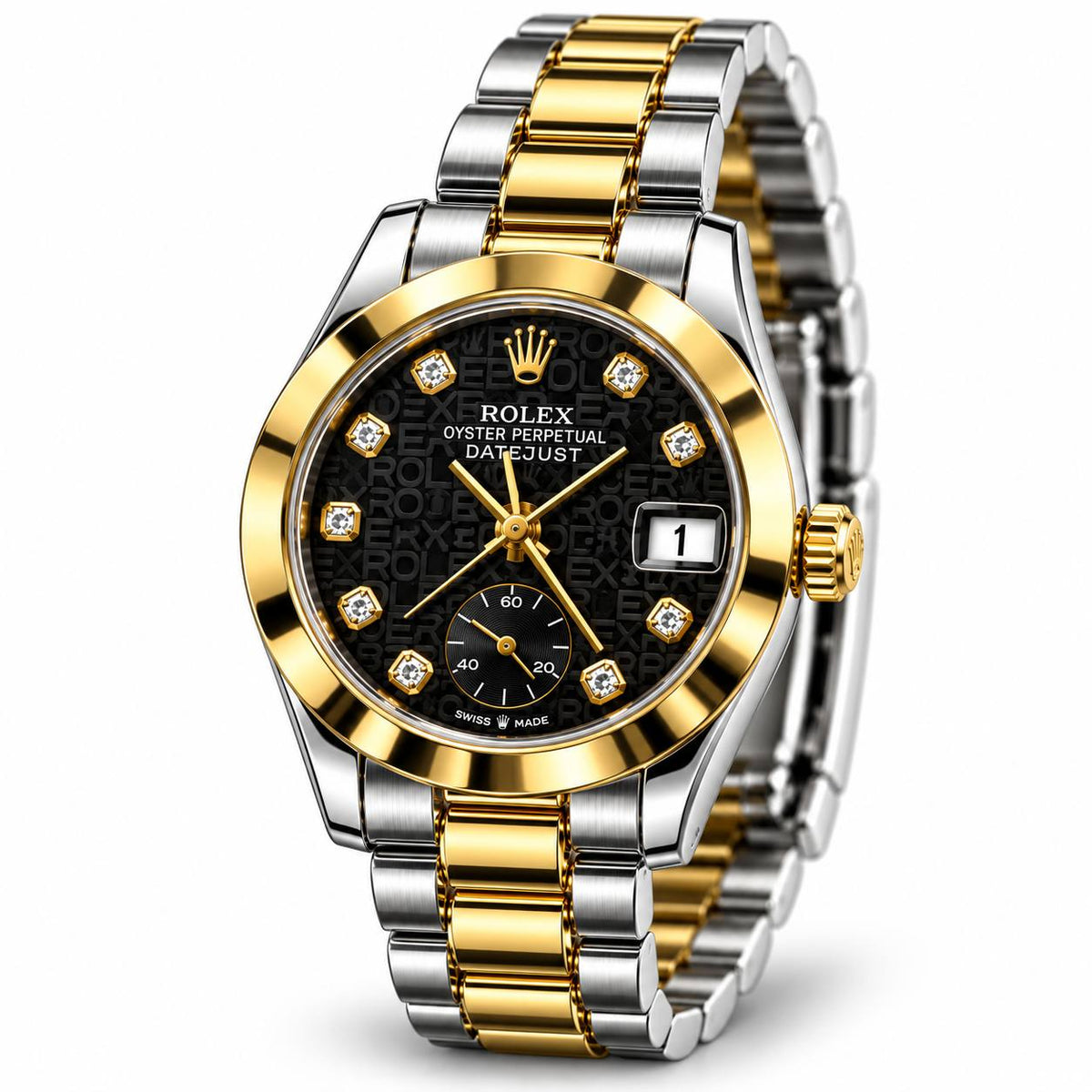 Rolex Datejust – Two-Tone Black Diamond