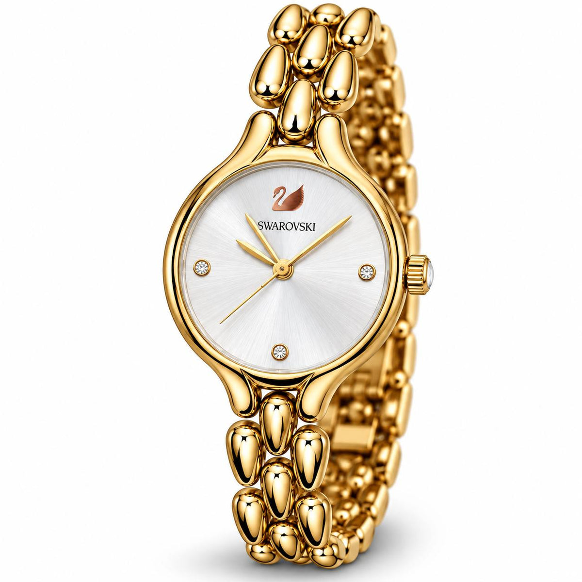 Swarovski Crystal Gold – White Dial
