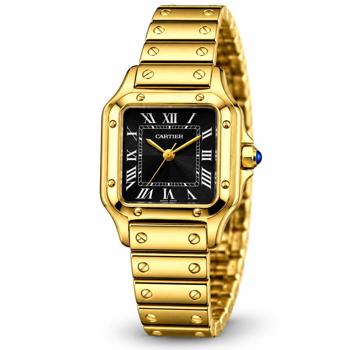 Cartier Santos – Gold Black