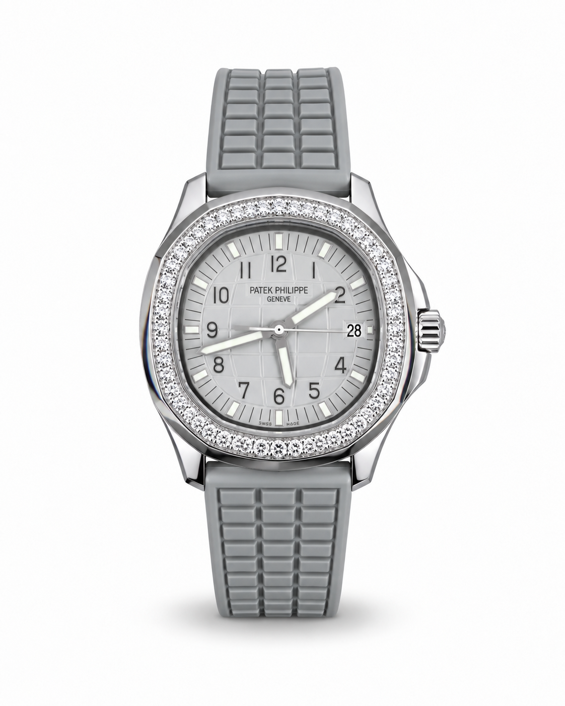 Patek Philippe Aquanaut – Silver Grey Diamond Bezel