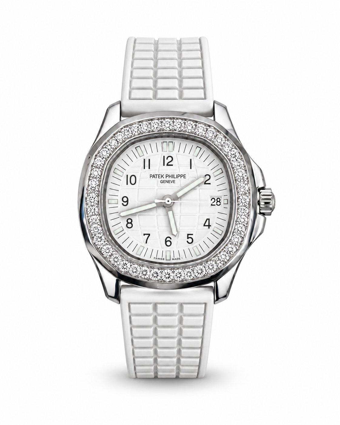 Patek Philippe Aquanaut – White Silver Diamond Bezel