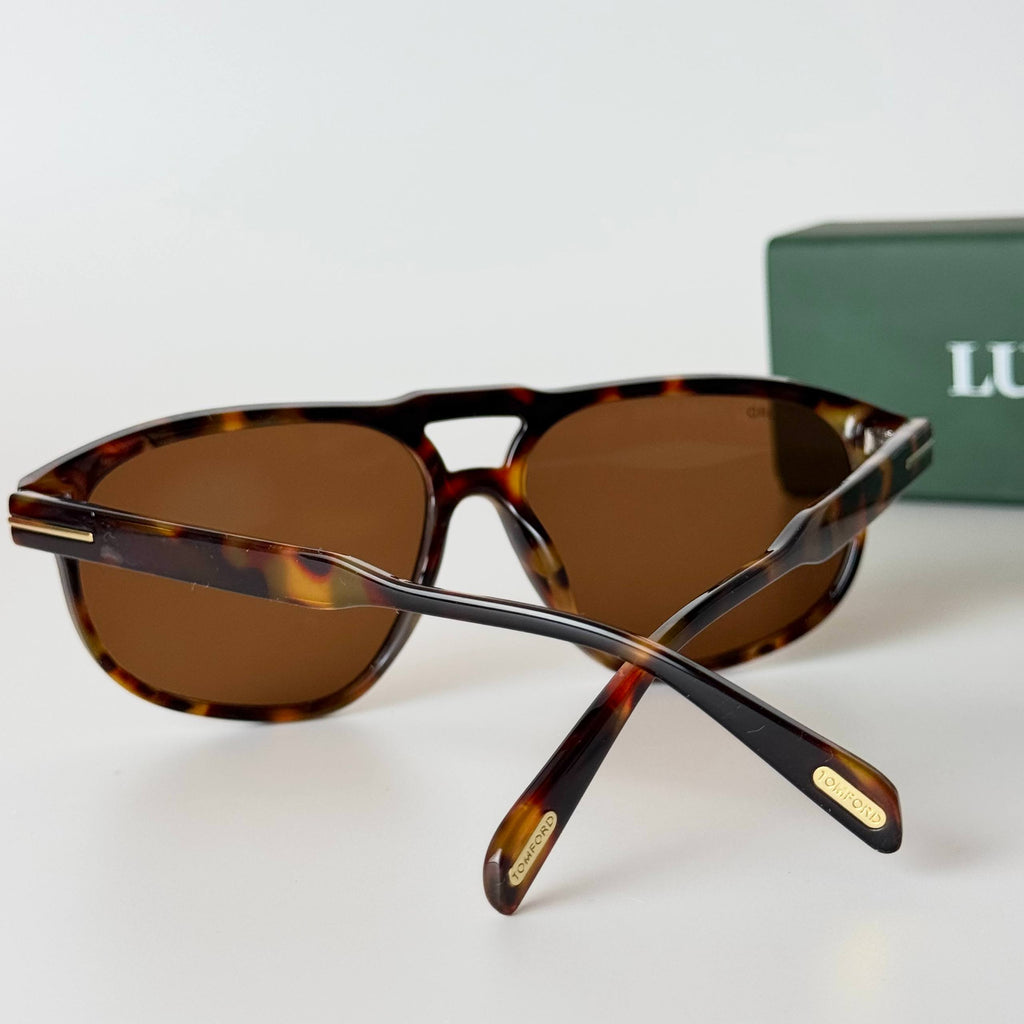 Tom Ford Aviator Squarish – Tortoise Brown