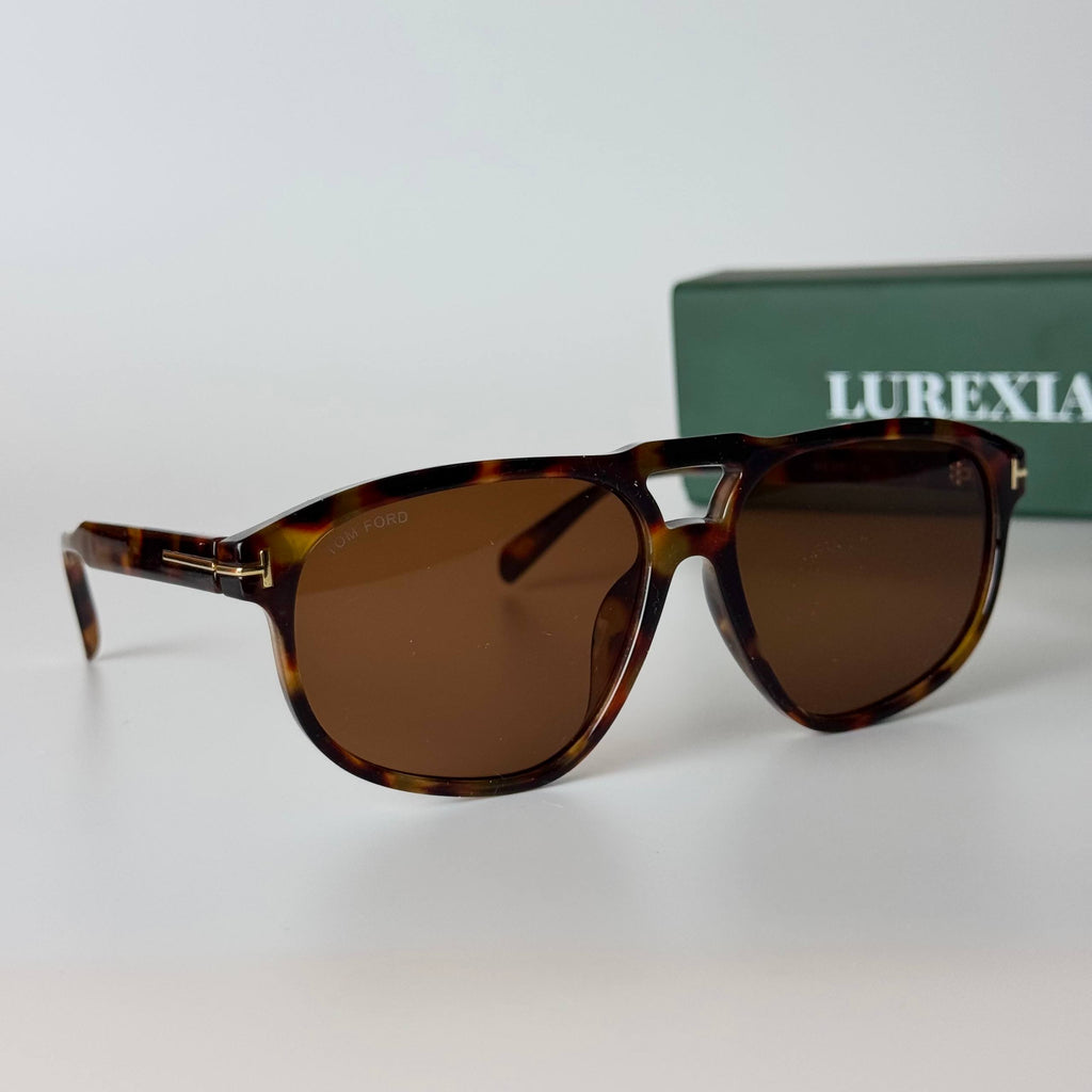 Tom Ford Aviator Squarish – Tortoise Brown