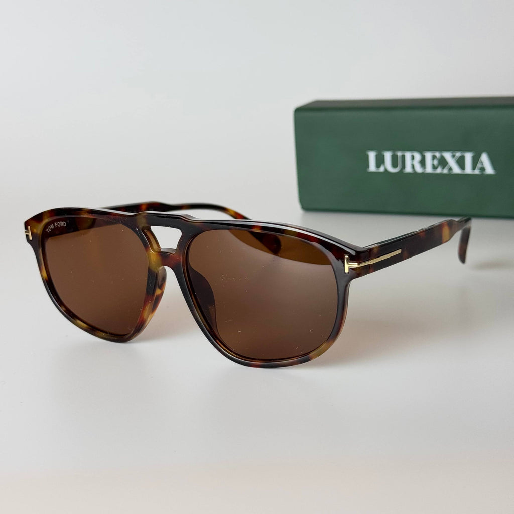 Tom Ford Aviator Squarish – Tortoise Brown