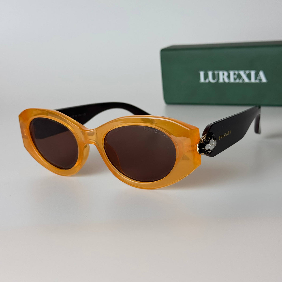 Bvlgari BV-OC218 Cat Eye - Amber Brown