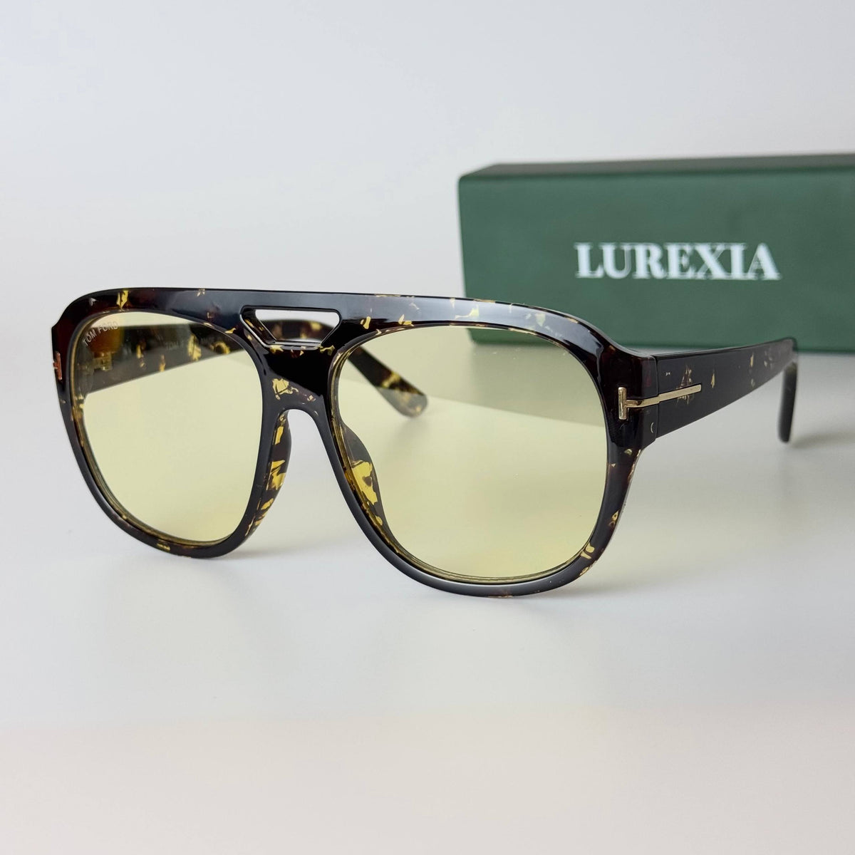 Tom Ford Aviator Squarish - Tortoise Yellow