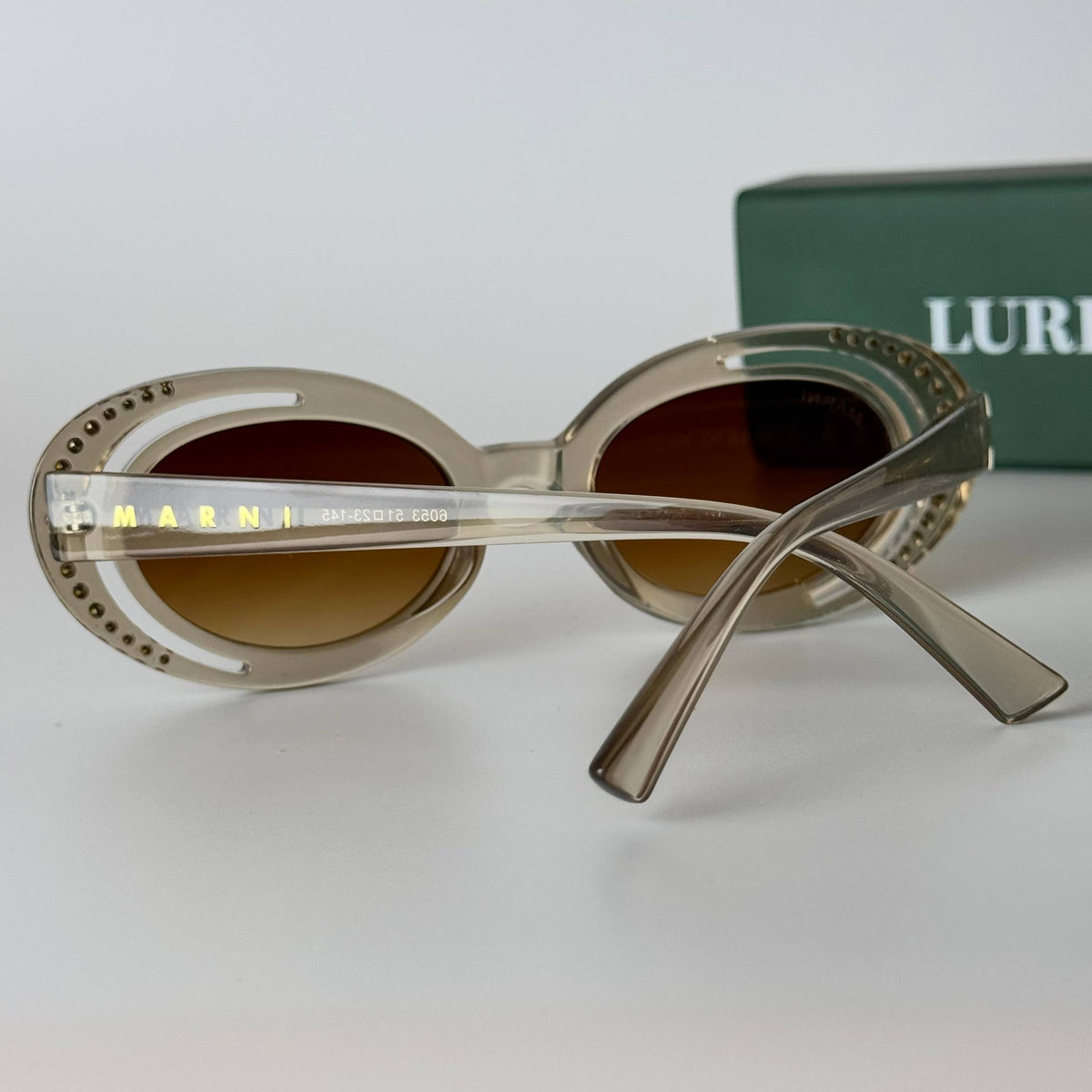 Marni Oval - Transparent Champagne Brown