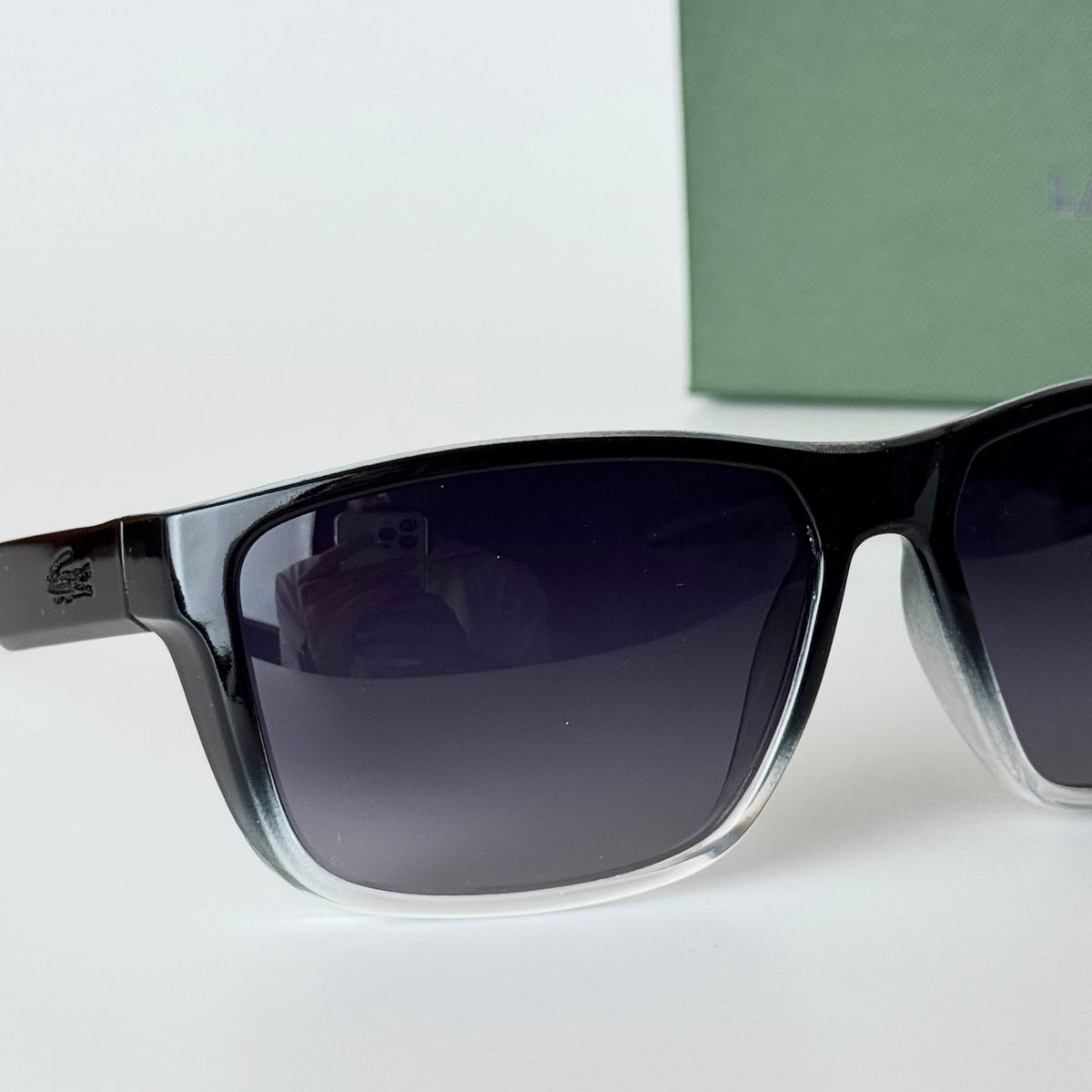 Lacoste LC2086 Rectangle - Black Grey Gradient