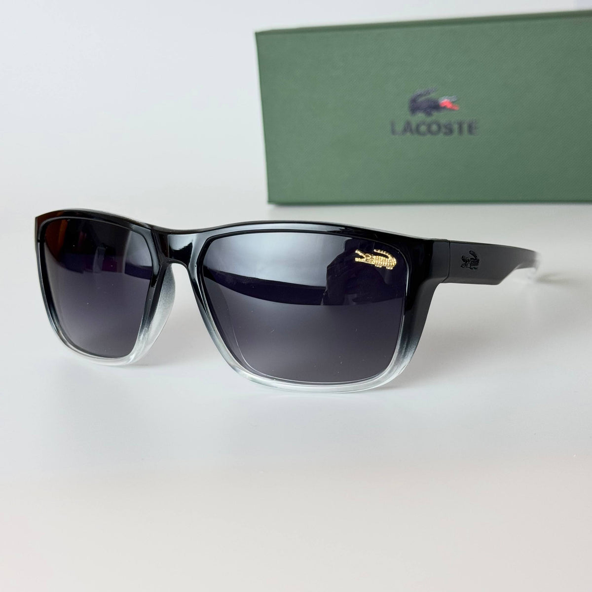 Lacoste LC2086 Rectangle - Black Grey Gradient