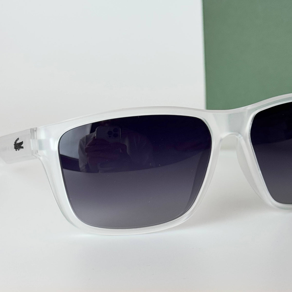 Lacoste LC5824 Rectangle - White Grey Gradient