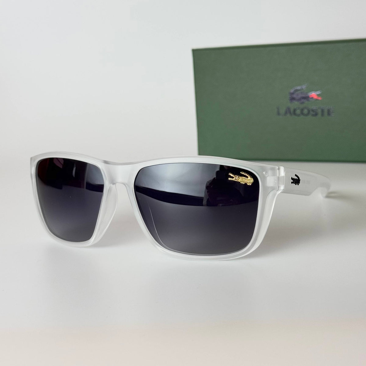 Lacoste LC5824 Rectangle - White Grey Gradient