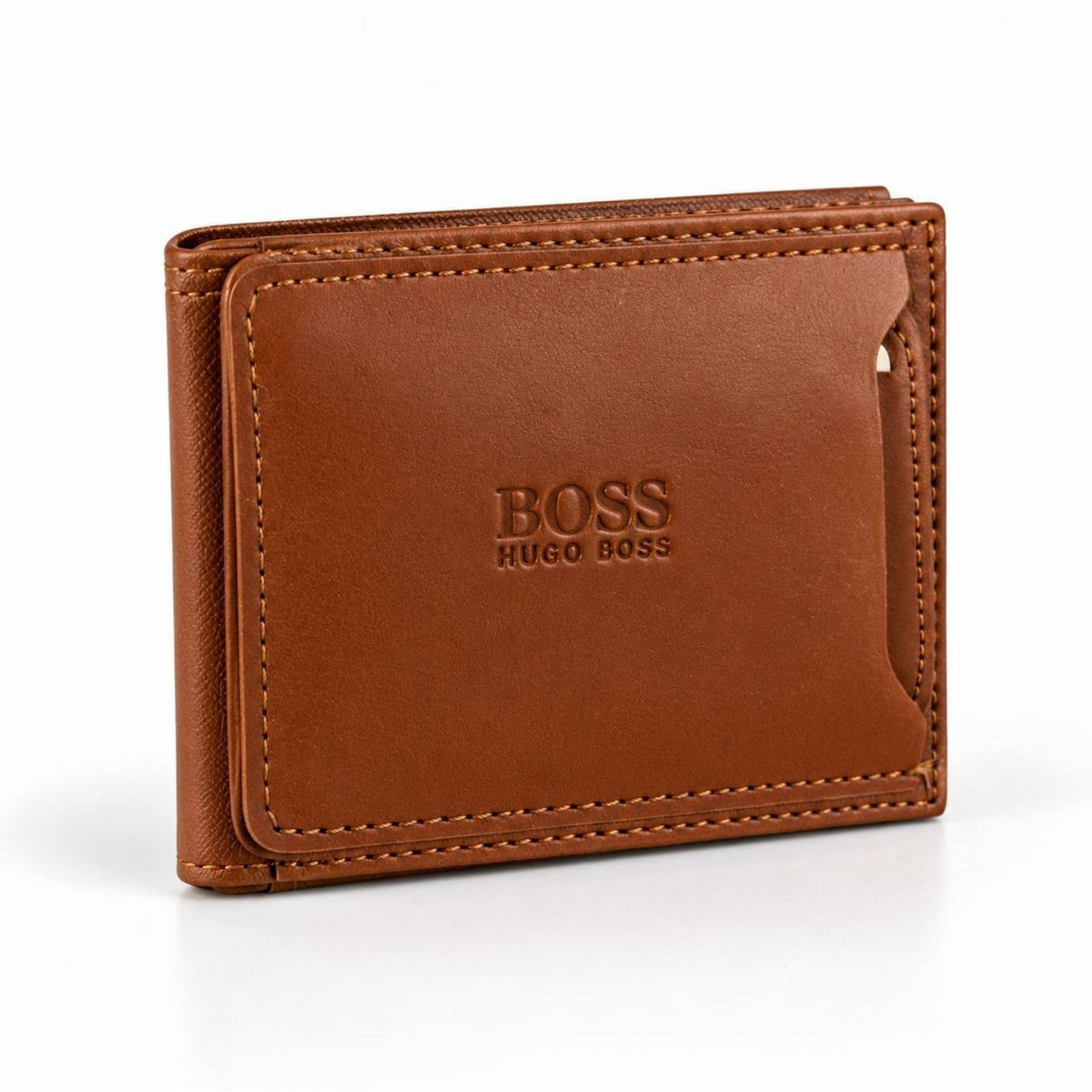 BOSS Hugo Boss Bifold Wallet – Cognac Brown