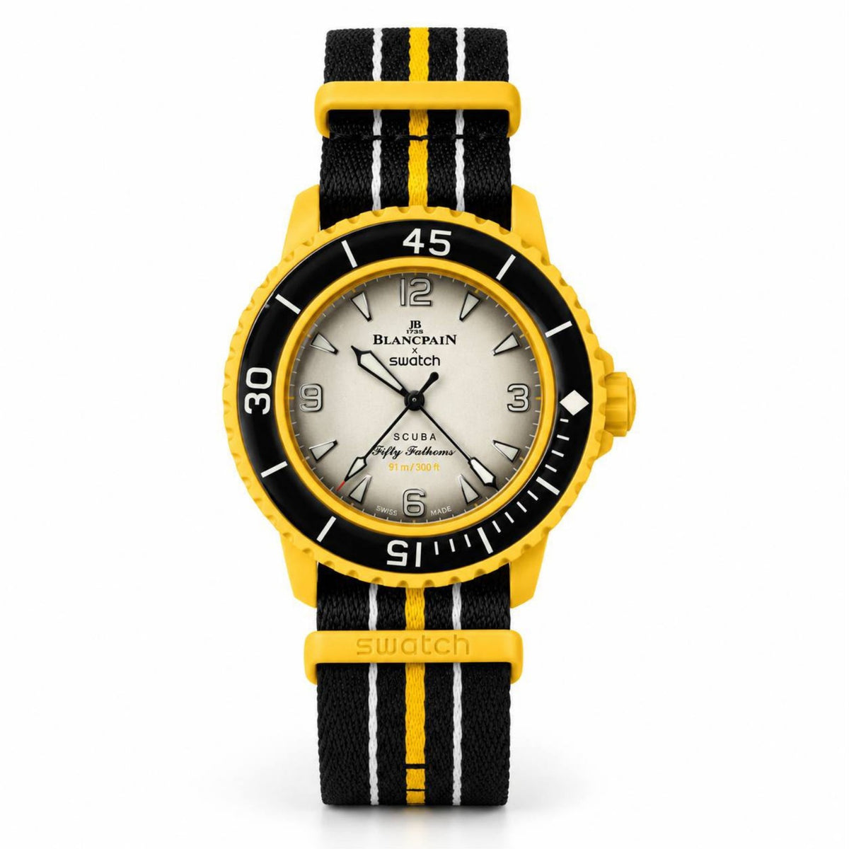 Blancpain x Swatch Scuba Fifty Fathoms Pacific Ocean SO35P100 – Yellow
