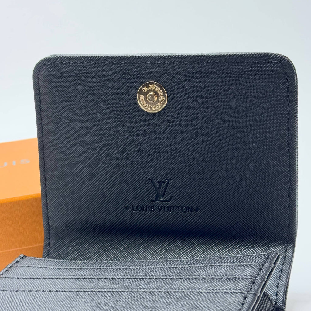 Louis Vuitton Damier Compact Wallet – Black Gold (For Her)