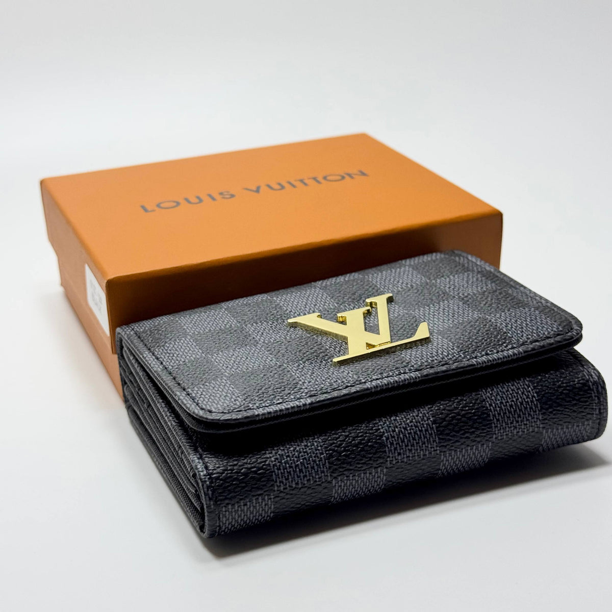 Louis Vuitton Damier Compact Wallet – Black Gold (For Her)