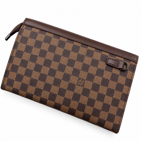 LV Damier Clutch – Brown