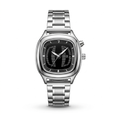 Pintime Mens Retro – Silver Black