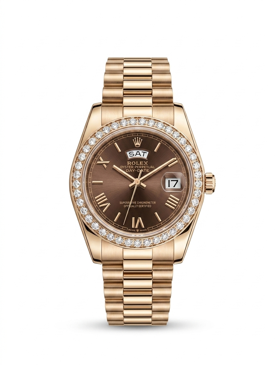 Rolex Day-Date – Rose Gold Brown (For Her)