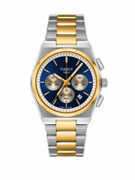 Tissot PRX Chronograph – Blue Gold Silver