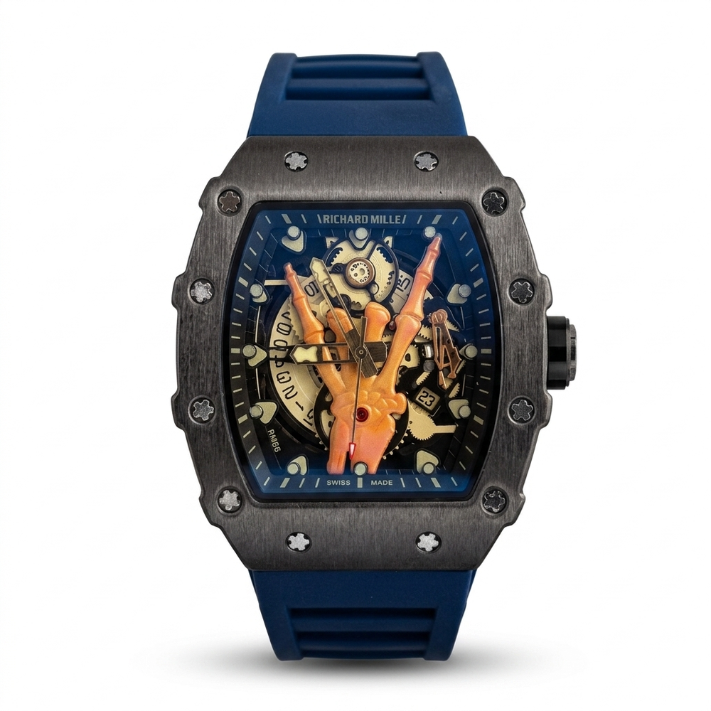 Richard Mille Hand Skeleton – Navy Black