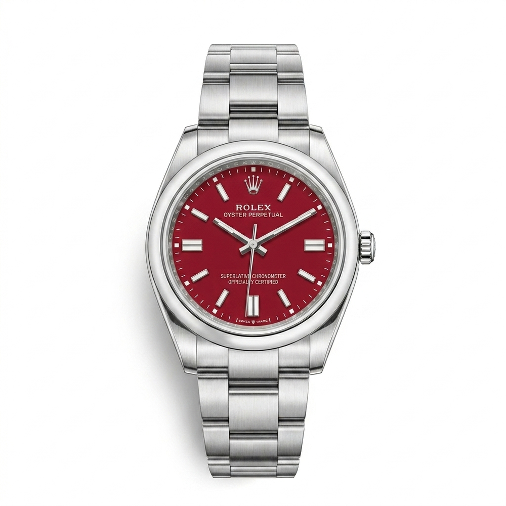 Rolex Oyster Perpetual – Silver Red