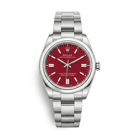 Rolex Oyster Perpetual – Silver Red