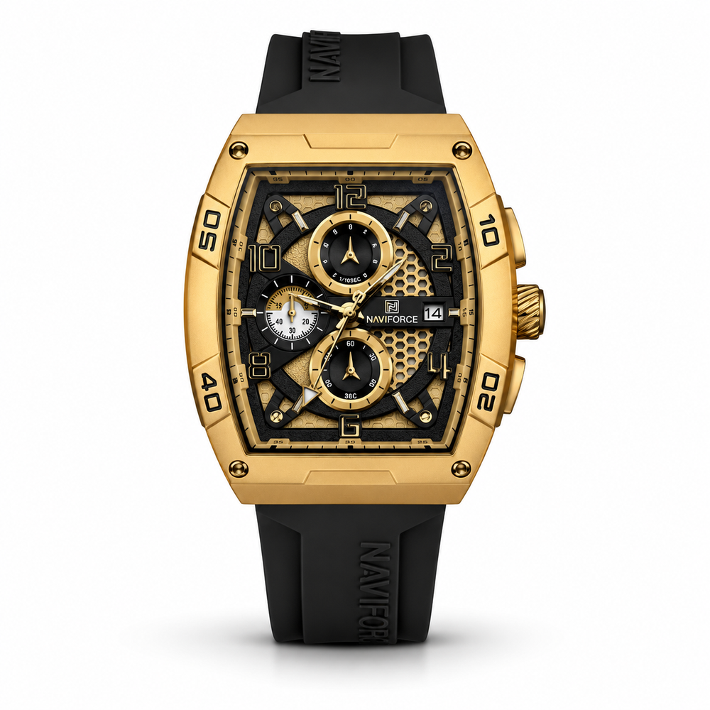 Naviforce Chronograph – Gold Black