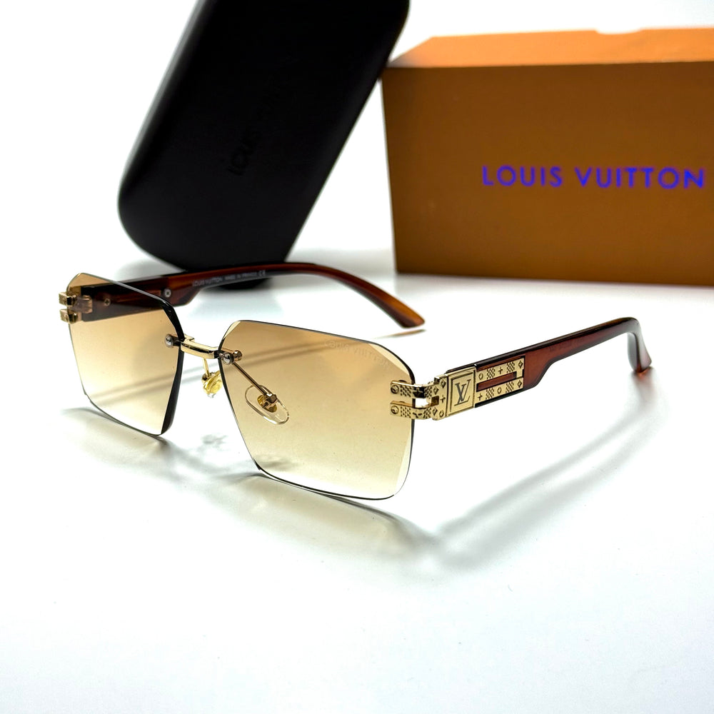 LV Rimless – Brown Yellow