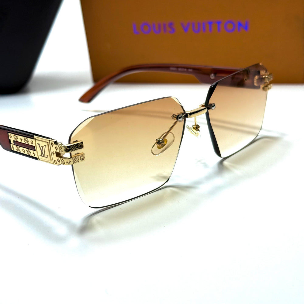 LV Rimless – Brown Yellow