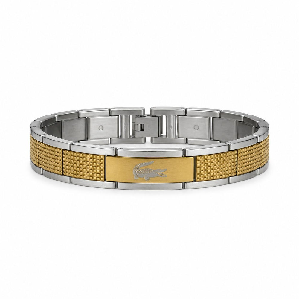 Lacoste Link Bracelet – Silver Gold