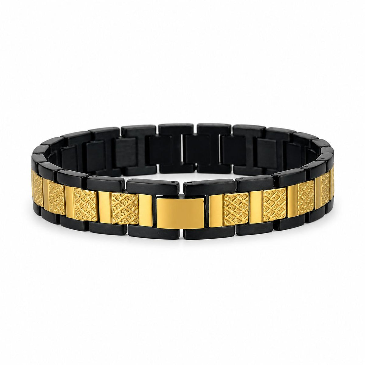 Lacoste Link Bracelet – Black Gold