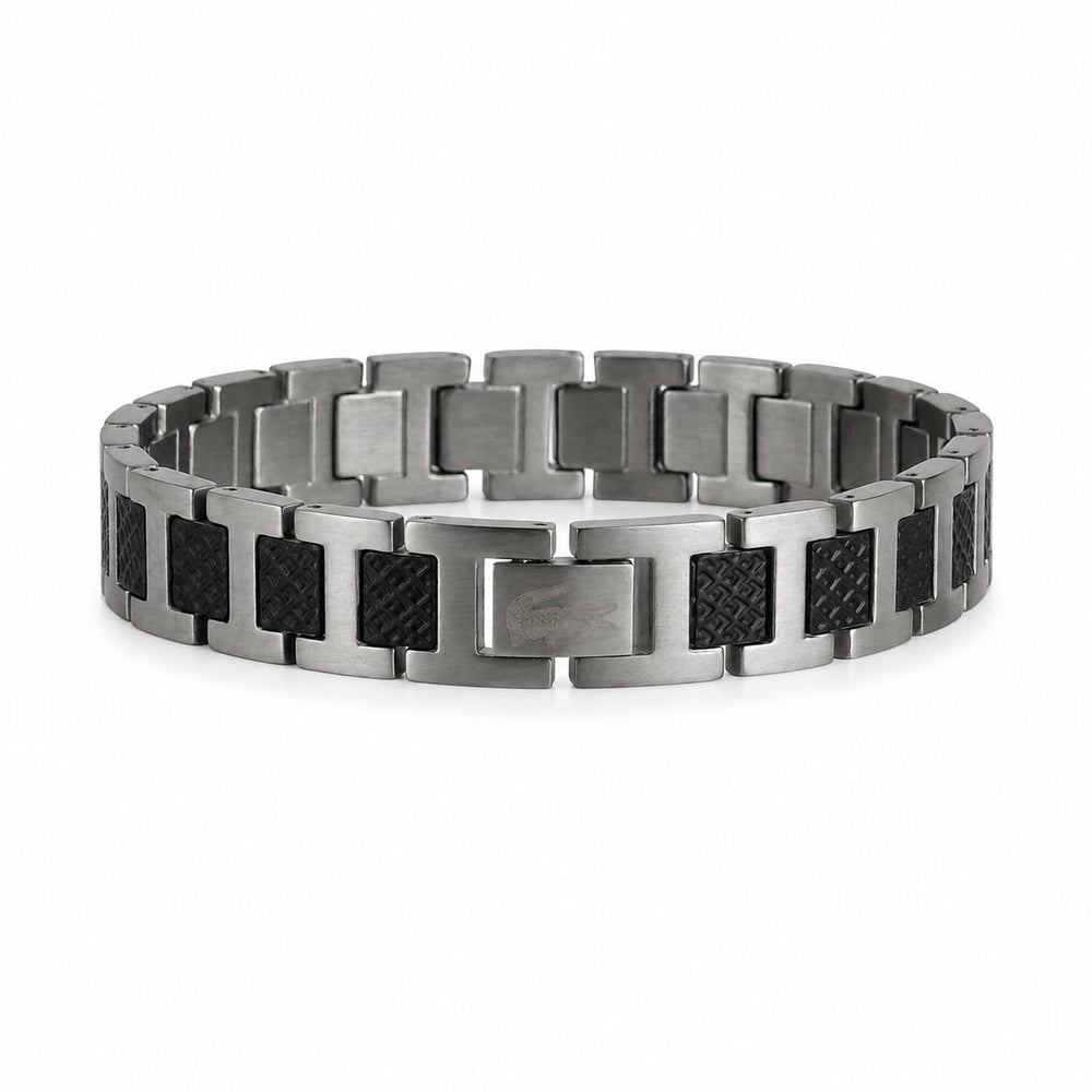 Lacoste Bracelet – Silver Black
