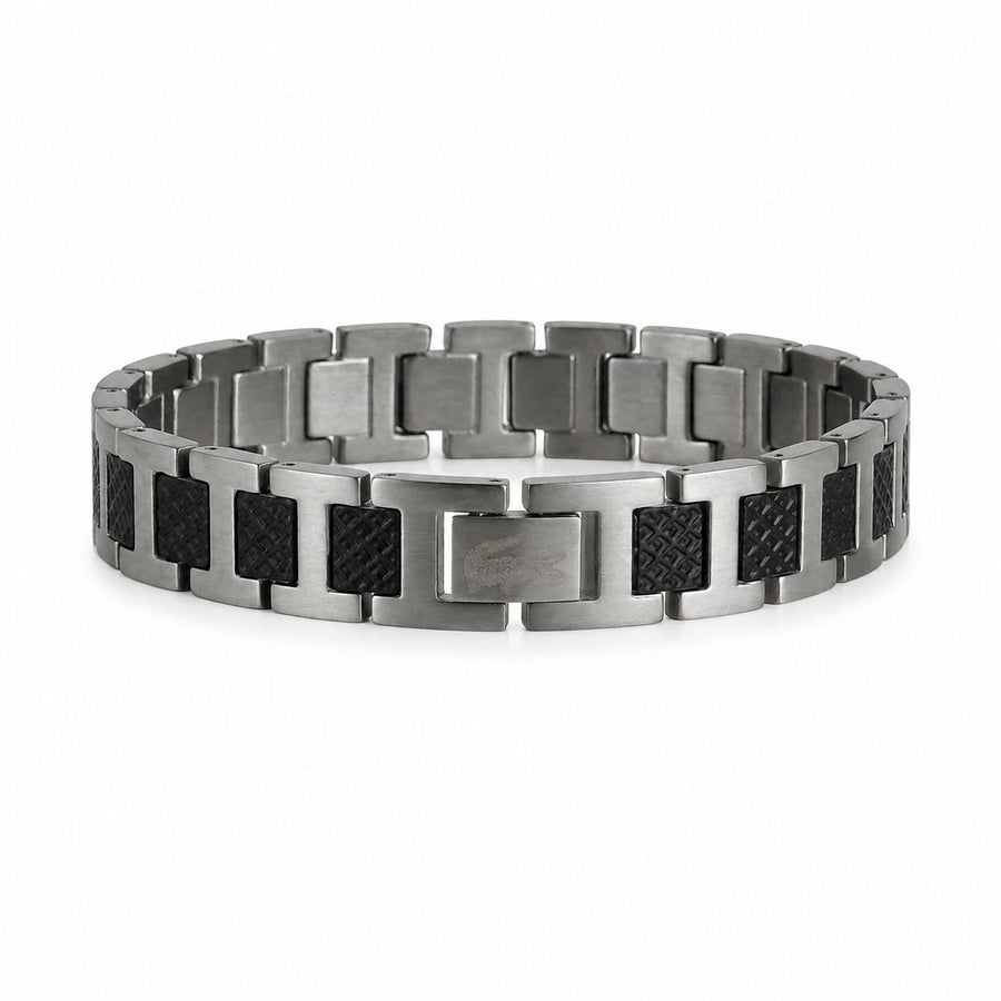 Lacoste Bracelet – Silver Black