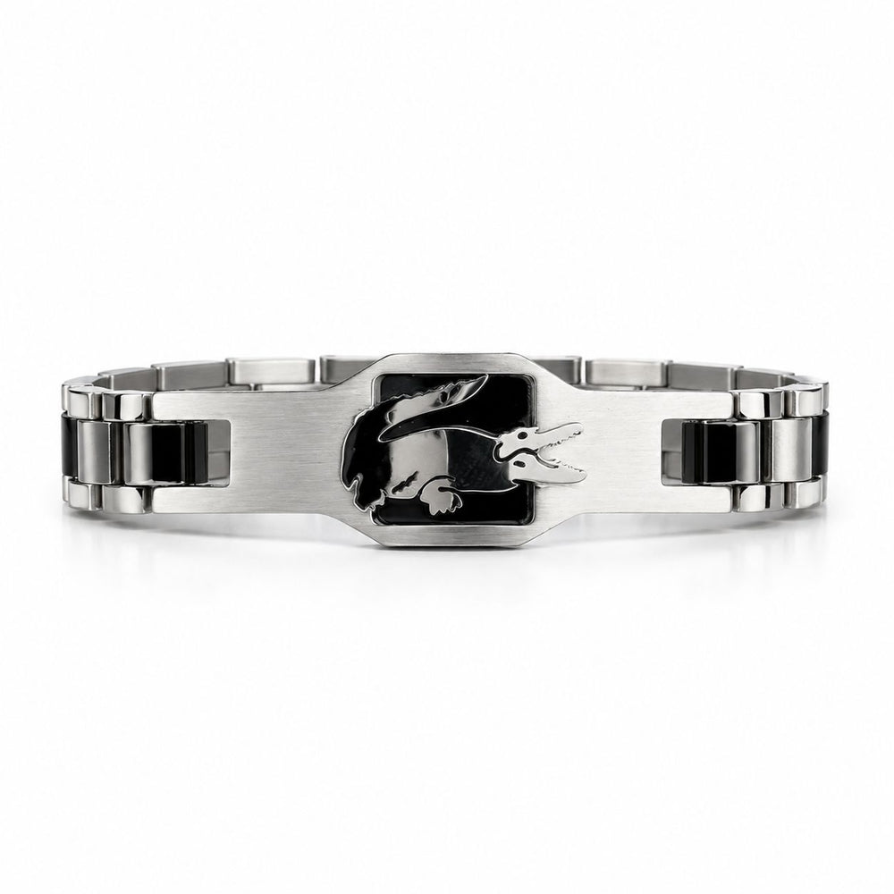 Lacoste Bracelet – Silver Black