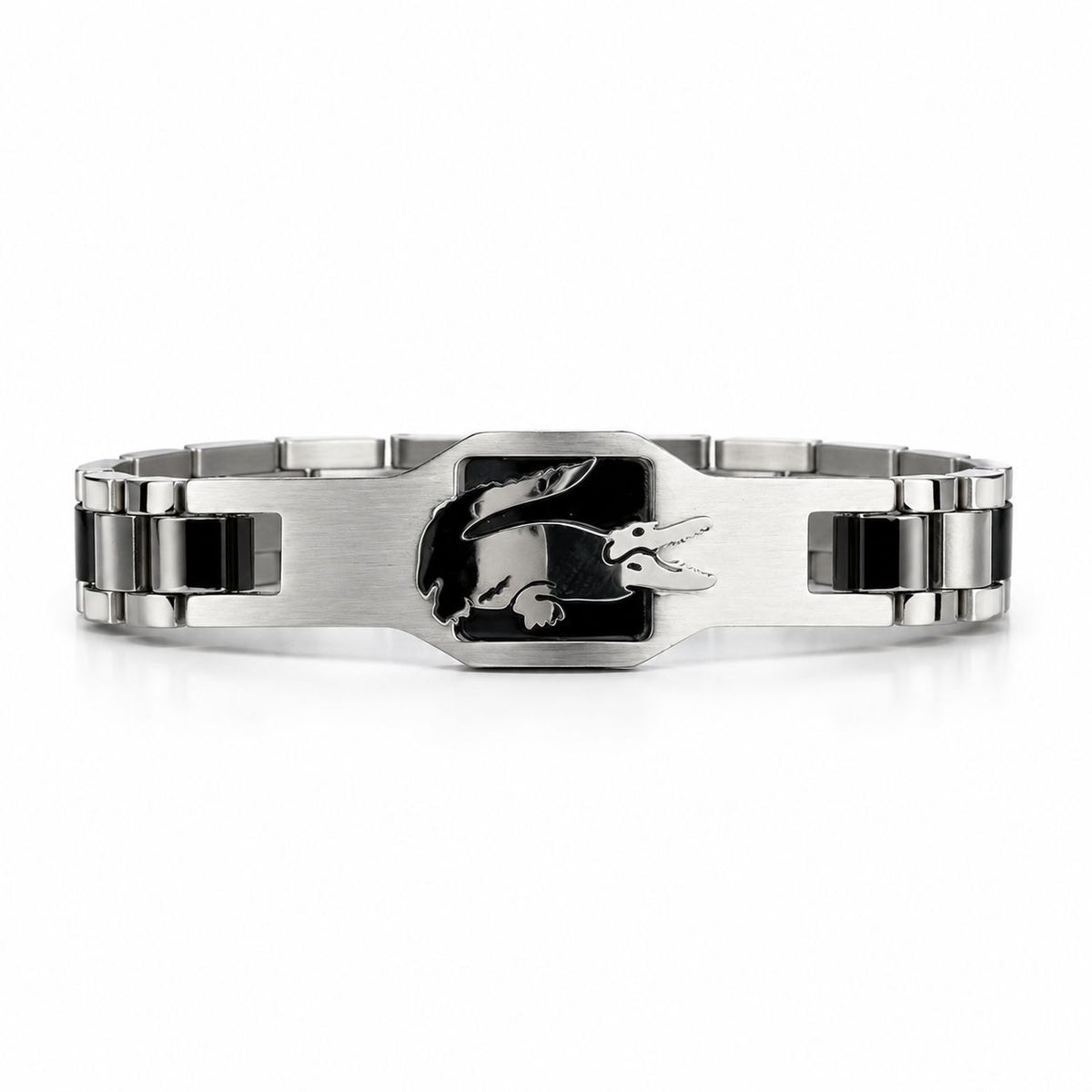 Lacoste Bracelet – Silver Black