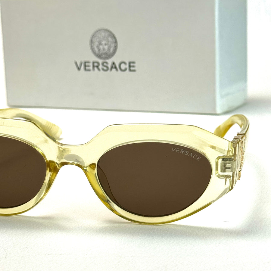 Versace Medusa Oval V1 – Yellow Brown