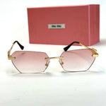 Miu Miu Slim Edge SMU 04X – Gold Pink