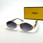 Fendi Crystal Edge – Gold Grey Violet